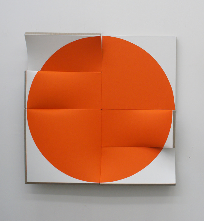 flat out pointless orange from similar painting same color different object 2011 acrylics on linen 80x80x12cm storage brooklyn 5500.jpg